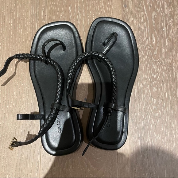 GIABORGHINI x Rosie Huntington-Whiteley thong sandals Black - Picture 3 of 5